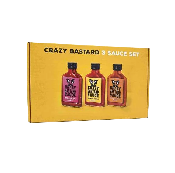 Crazy Bastard - Coffret 3 sauces 👩👩👧 - SWEET PEPPER