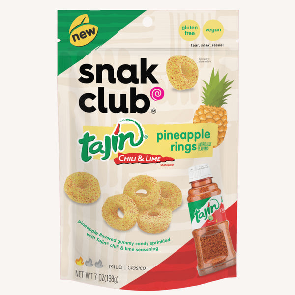 Bonbons piment Snak Club - Tajín Pineapple Rings 🍍 - SWEET PEPPER 
