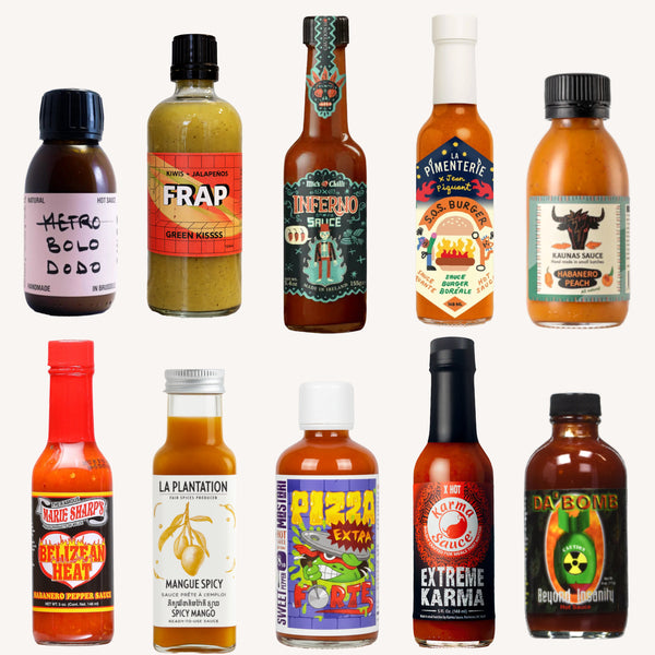 Pack Challenge 10 Sauces Piquantes - Version Xtrem 🥵🔥🧯