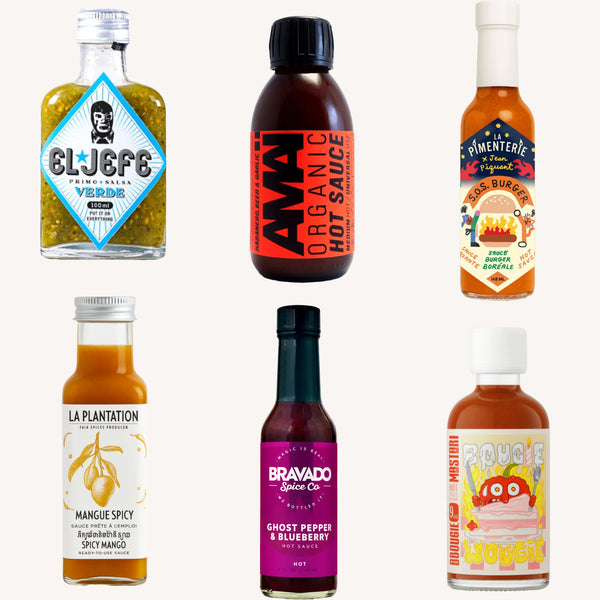Pack Hot Challenge 6 sauces piquantes 🥵🔥🧯