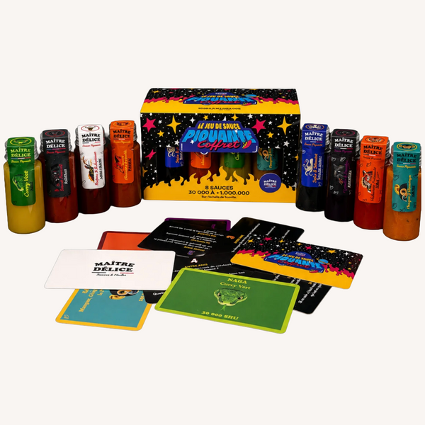 Coffret Le Jeu Hot Challenge - 8 Mini Sauces 🎲🔥