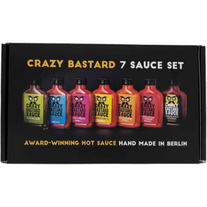 Crazy Bastard - Coffret 7 sauces piquantes hot ones - SWEET PEPPER 