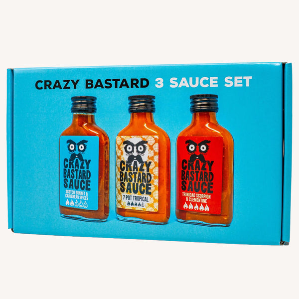 coffret sauces piquantes crazy bastard tropical