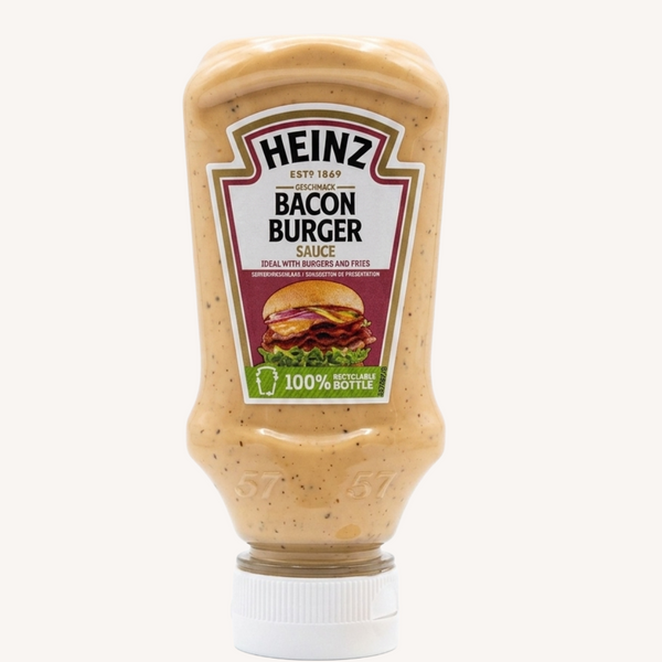 heinz sauce bacon burger long bacon quick - SWEET PEPPER