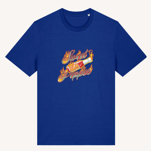 tee shirt sauce piquante bleu